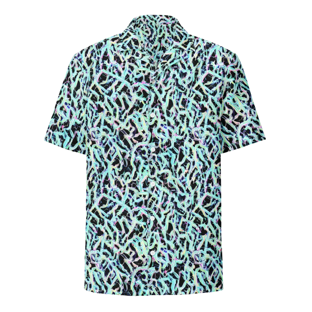 Quantum Weave on Button Shirt — Front