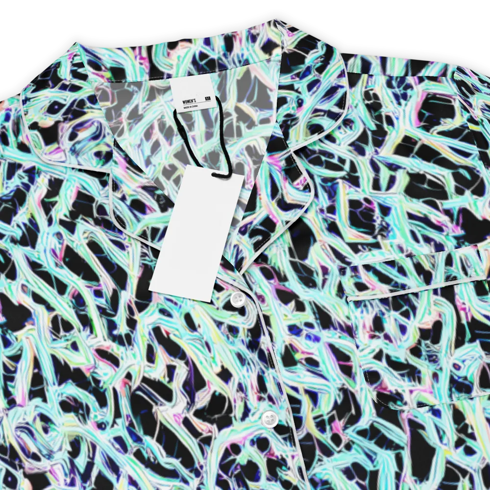 Quantum Weave on Women's Short Sleeve Pajama Top — Product details