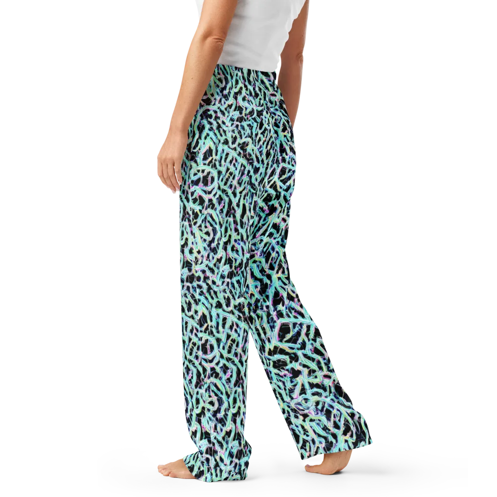 Quantum Weave on Women's Pajama Pants — Left