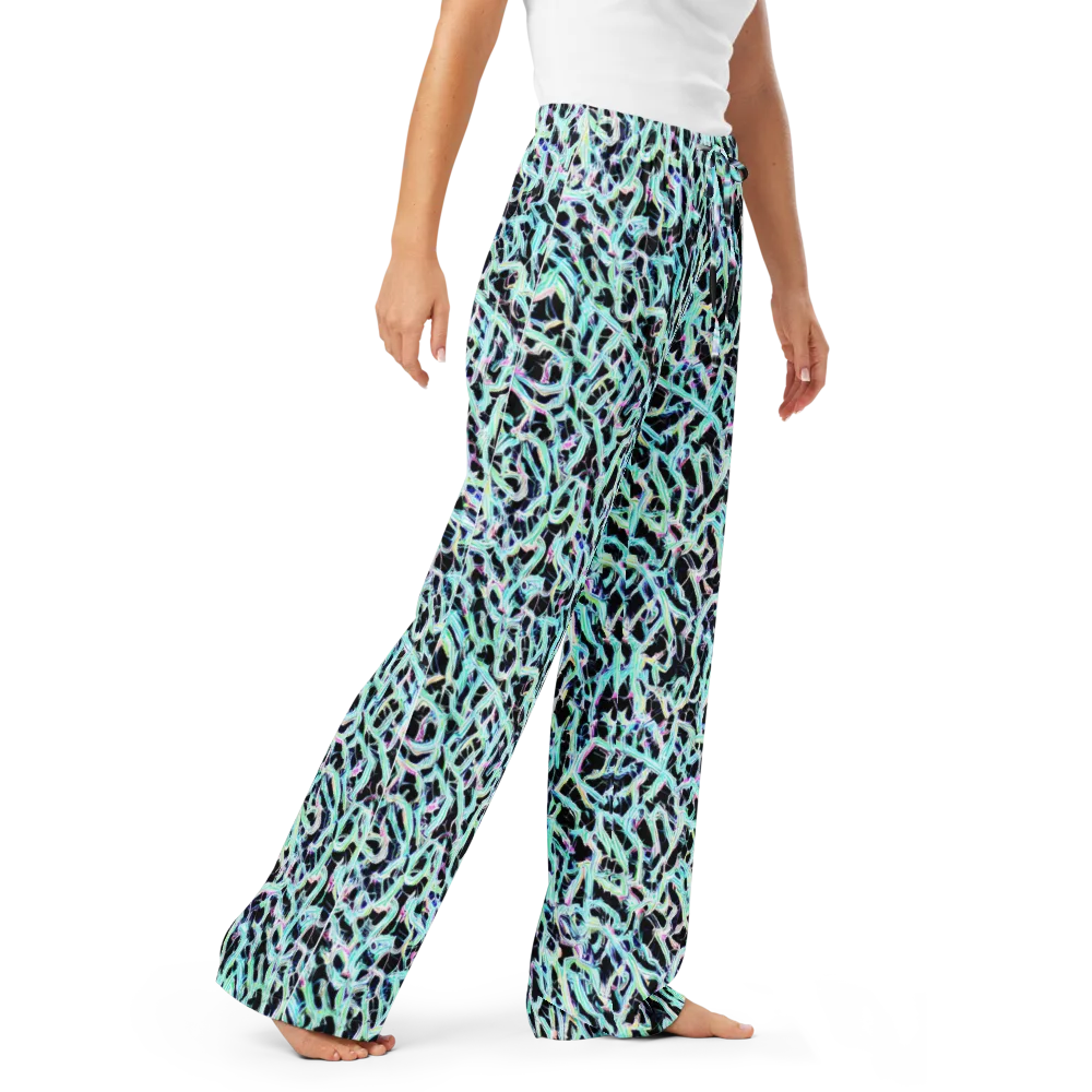 Quantum Weave on Women's Pajama Pants — Right Front