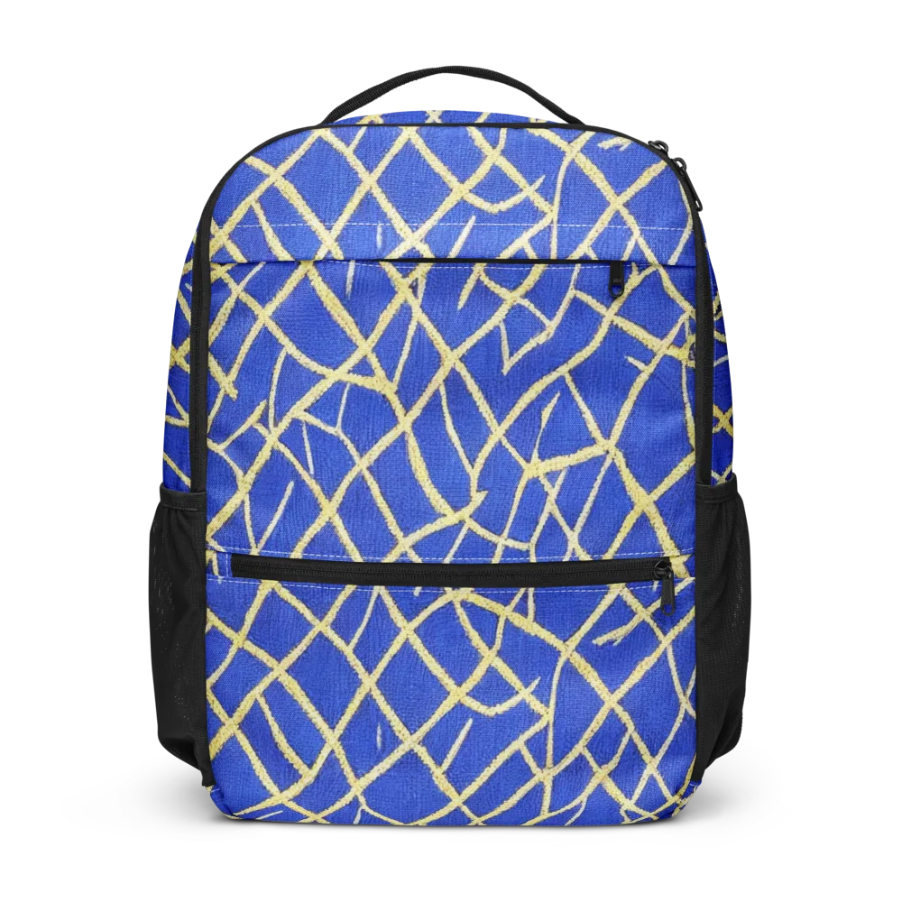 Cobalt Tangle on Utility Backpack — Front
