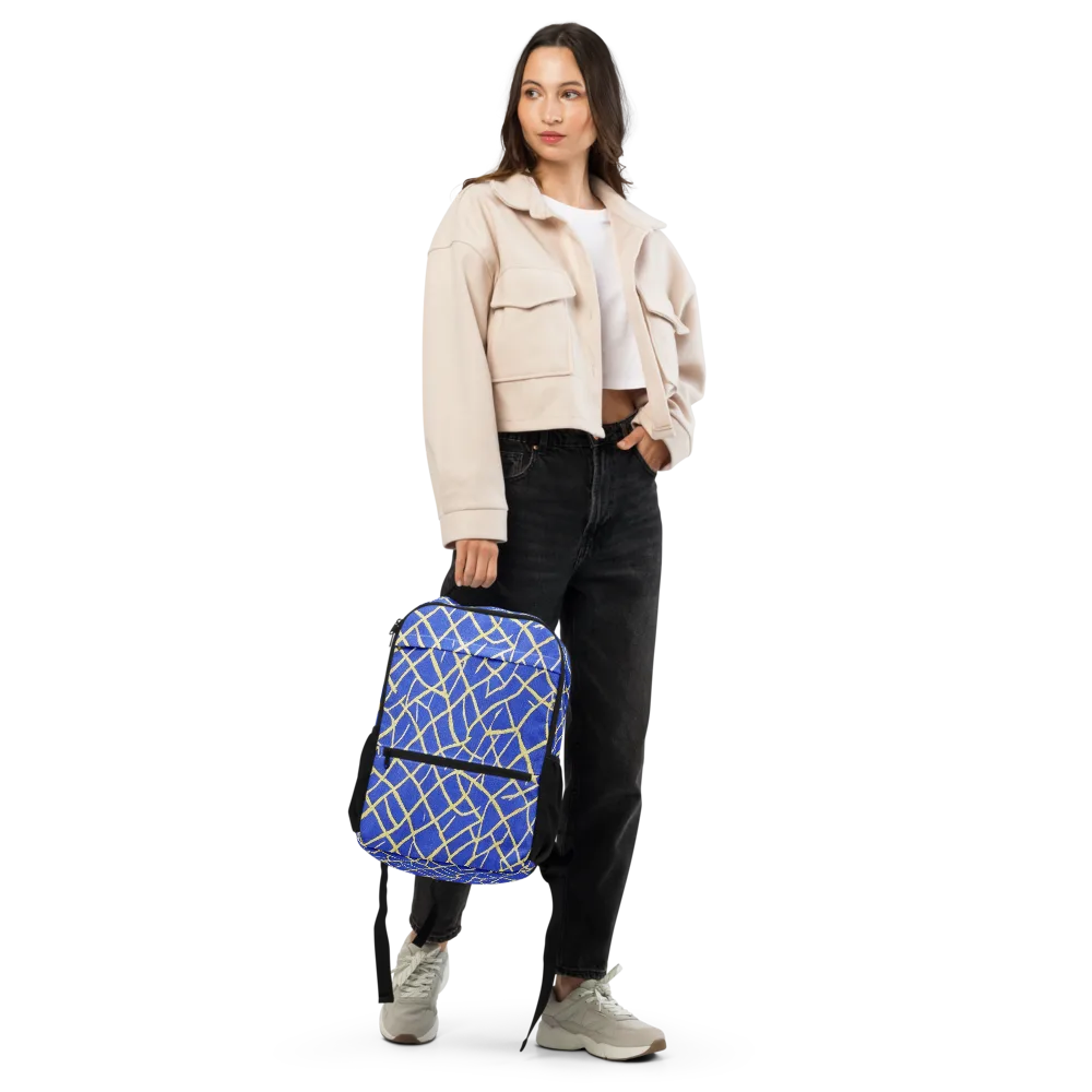 Cobalt Tangle on Utility Backpack — Front