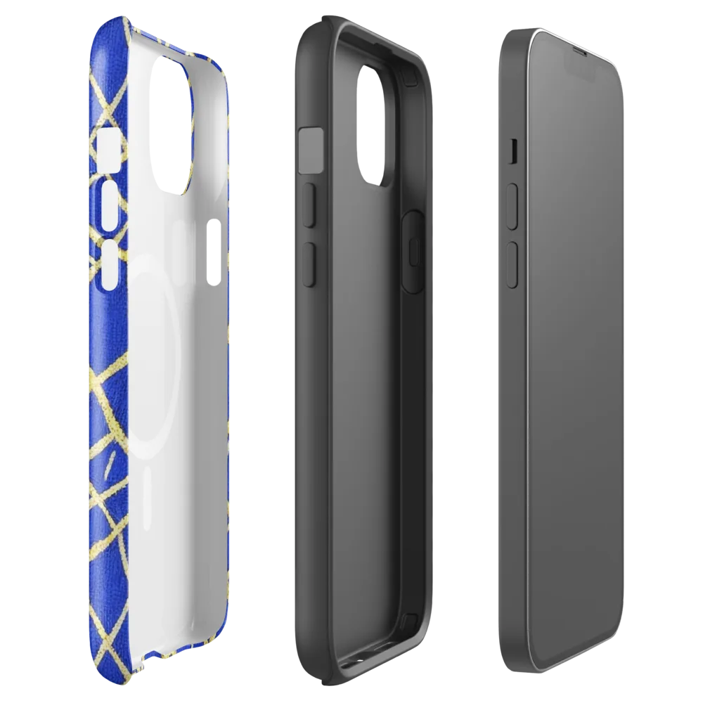 Cobalt Tangle on MagSafe Tough Case for iPhone® — Front