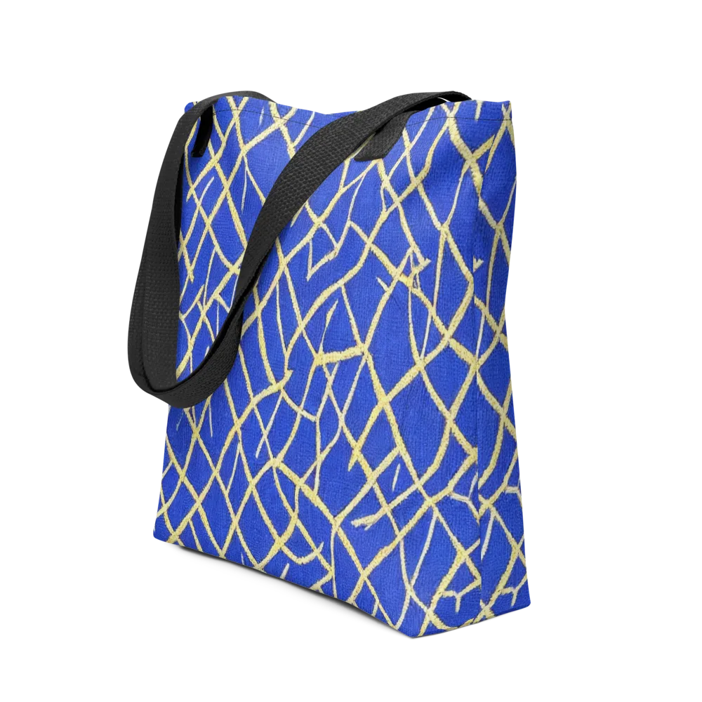 Cobalt Tangle on Tote Bag — Front