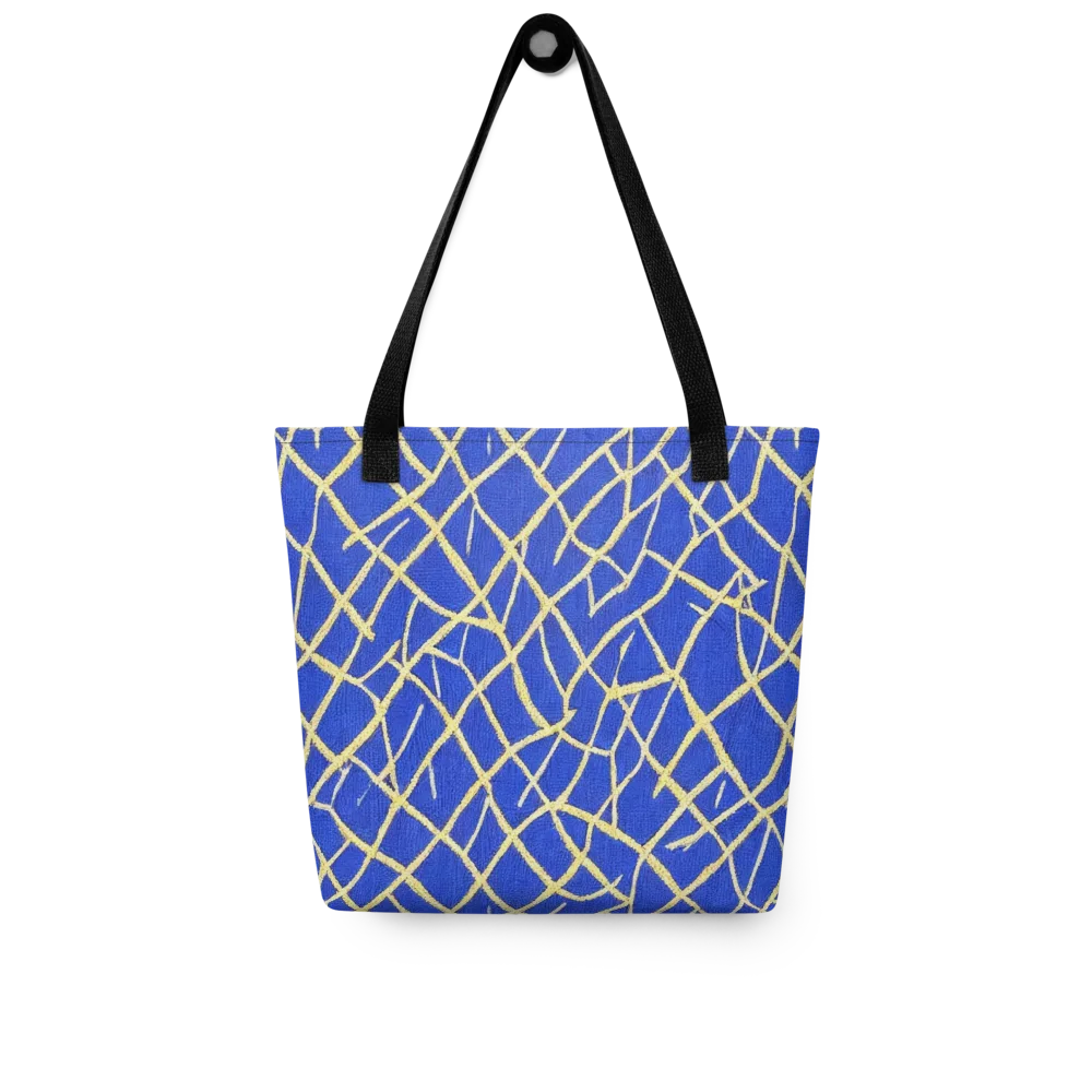 Cobalt Tangle on Tote Bag — Front