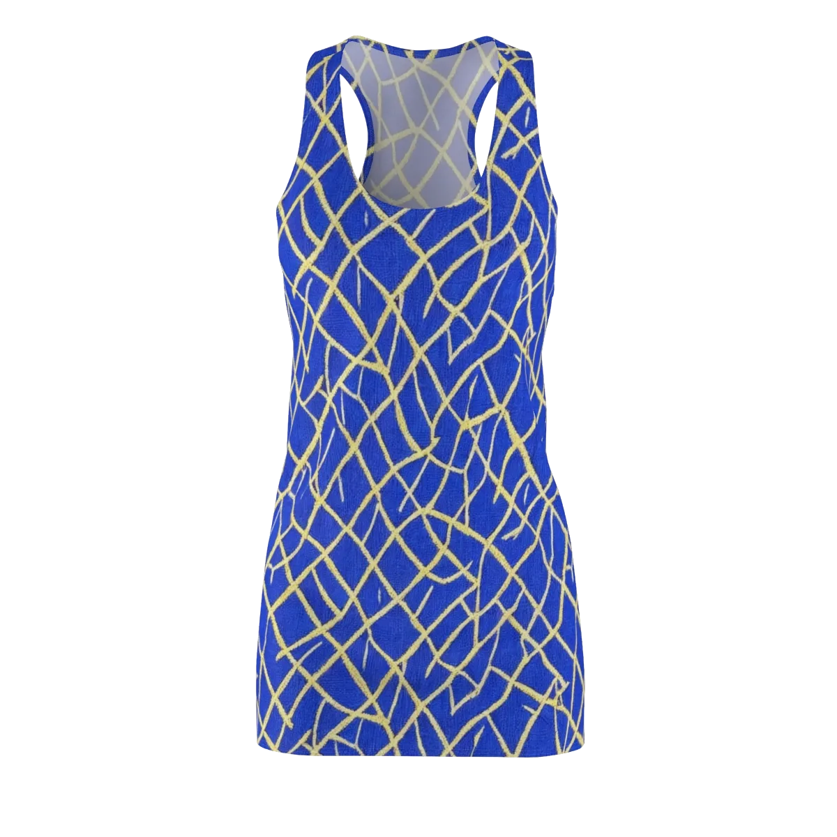 Cobalt Tangle on Racerback Dress — Front