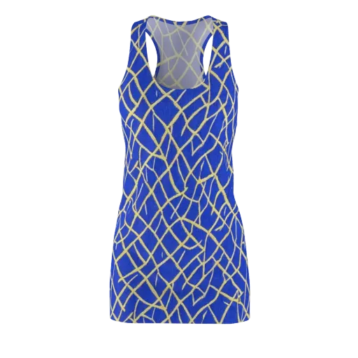 Cobalt Tangle on a Racerback Dress