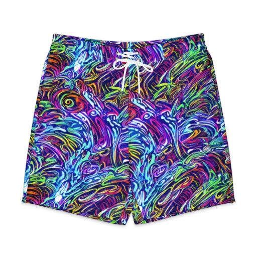 Limefire Labyrinth on a Men's Board Shorts