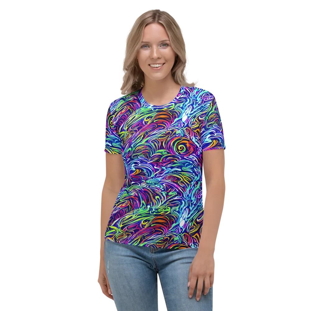 Limefire Labyrinth on Women's Crew Neck T-Shirt — Front