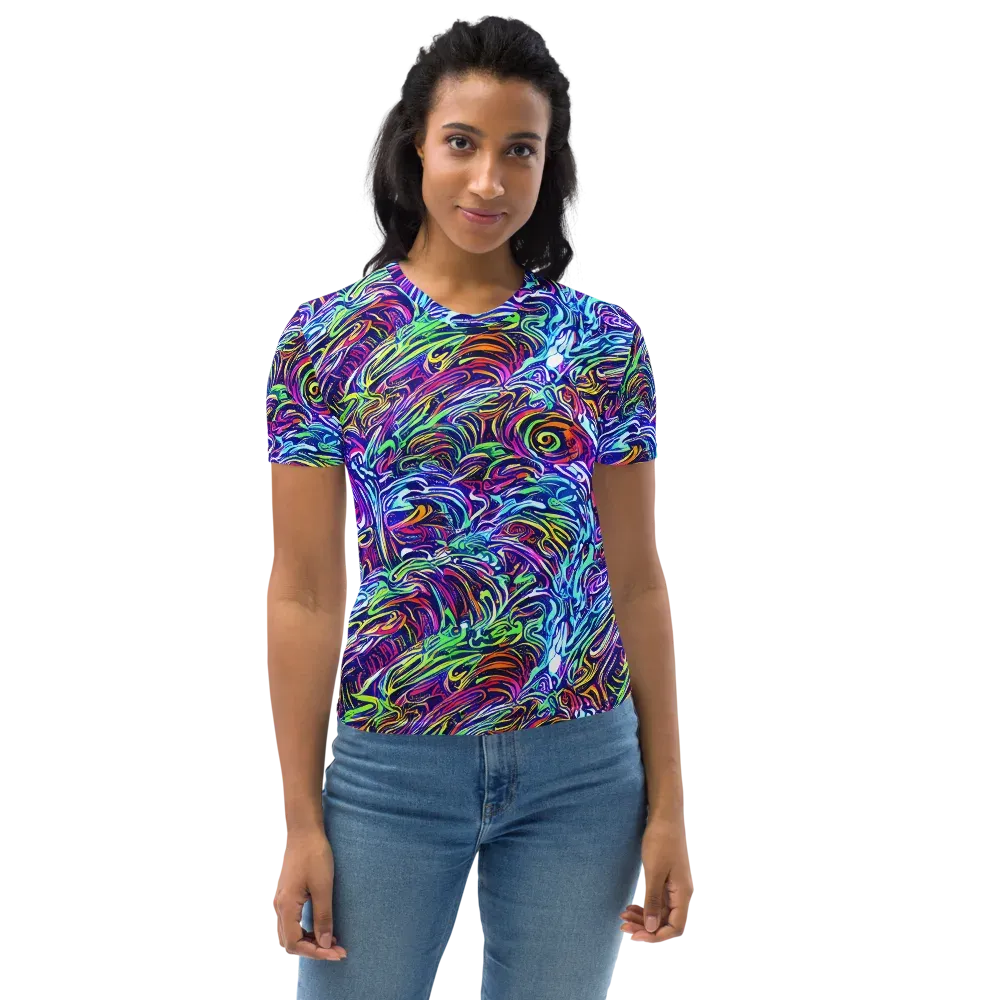 Limefire Labyrinth on Women's Crew Neck T-Shirt — Front