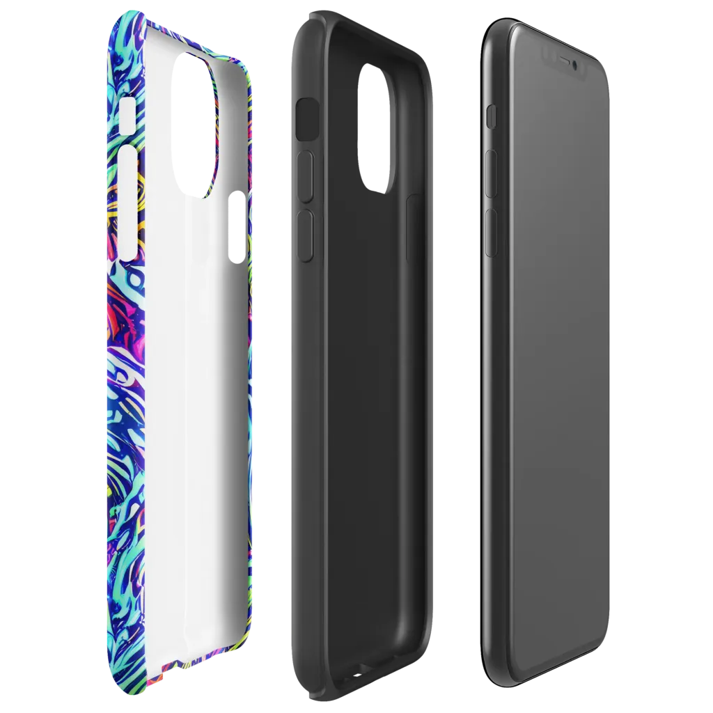 Limefire Labyrinth on Tough Case for iPhone® — Right