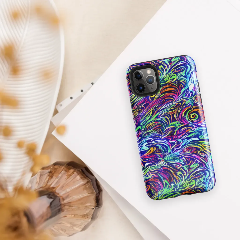 Limefire Labyrinth on Tough Case for iPhone® — Front