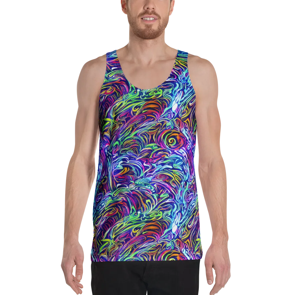 Limefire Labyrinth on Men's Tank Top — Front