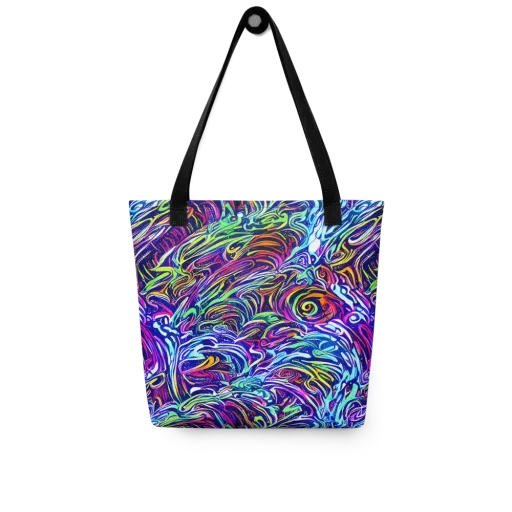 Limefire Labyrinth on a Tote Bag