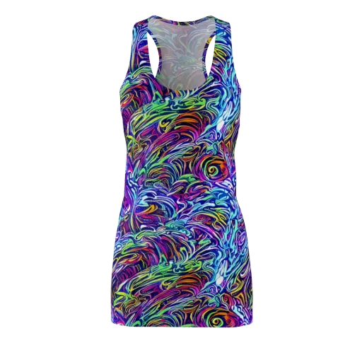 Limefire Labyrinth on a Racerback Dress