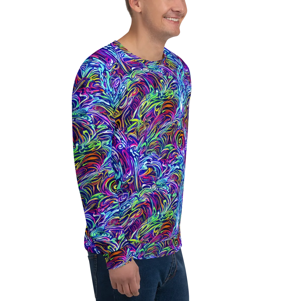 Limefire Labyrinth on Sweatshirt — Right Front