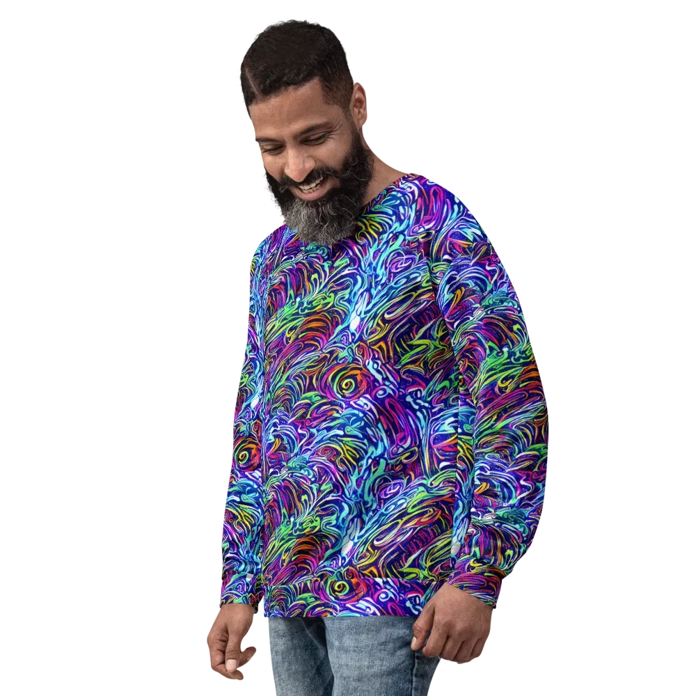 Limefire Labyrinth on Sweatshirt — Left Front