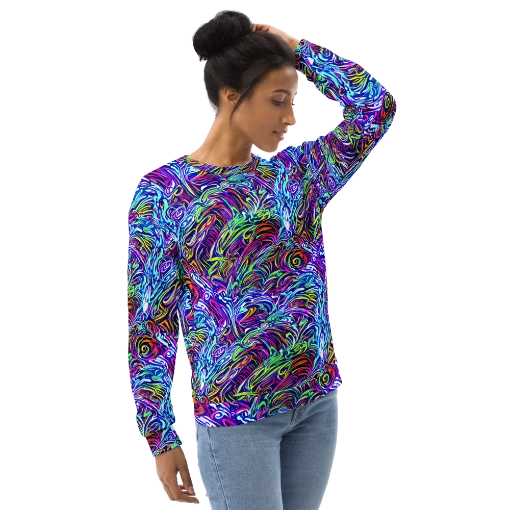 Limefire Labyrinth on Sweatshirt — Right Front