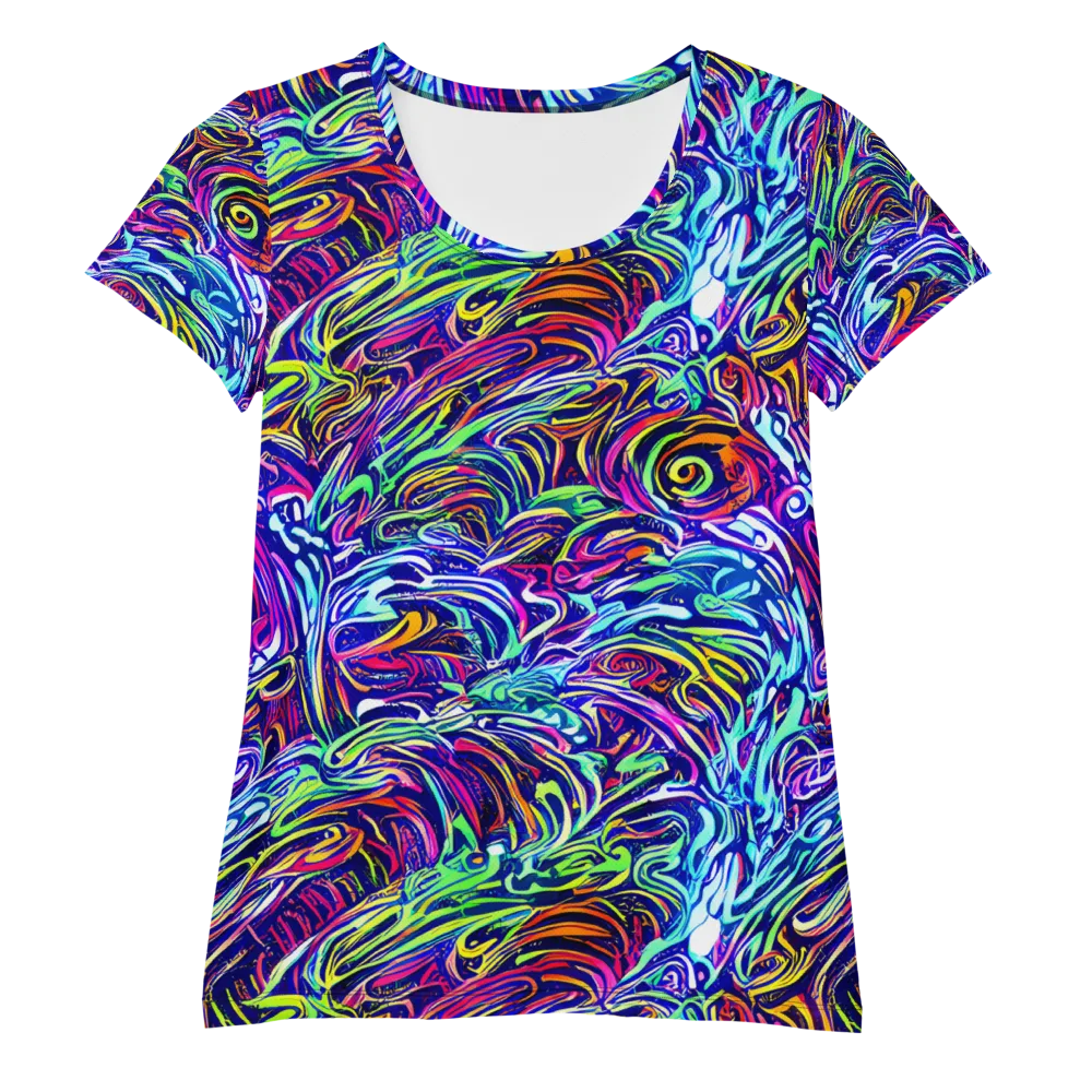 Limefire Labyrinth on Women's Athletic T-Shirt — Front