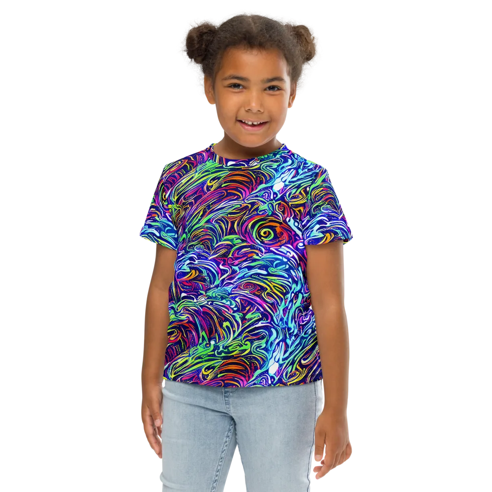 Limefire Labyrinth on Kids Crew Neck T-Shirt — Front