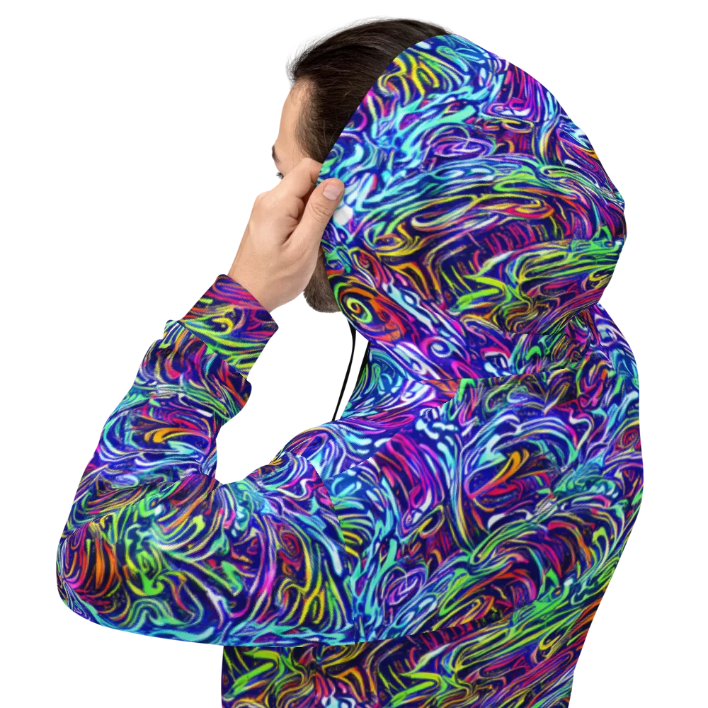 Limefire Labyrinth on Hoodie — Back