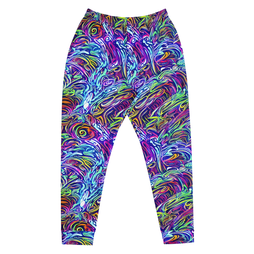 Limefire Labyrinth on Men's Joggers — Front