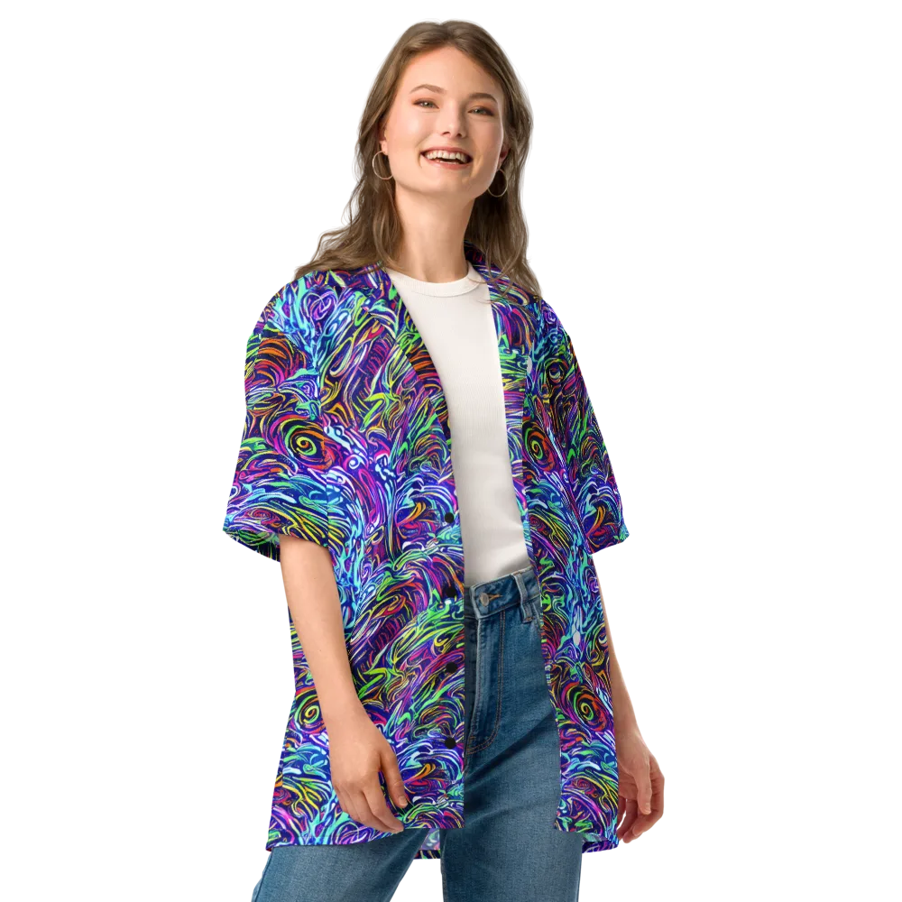 Limefire Labyrinth on Button Shirt — Front
