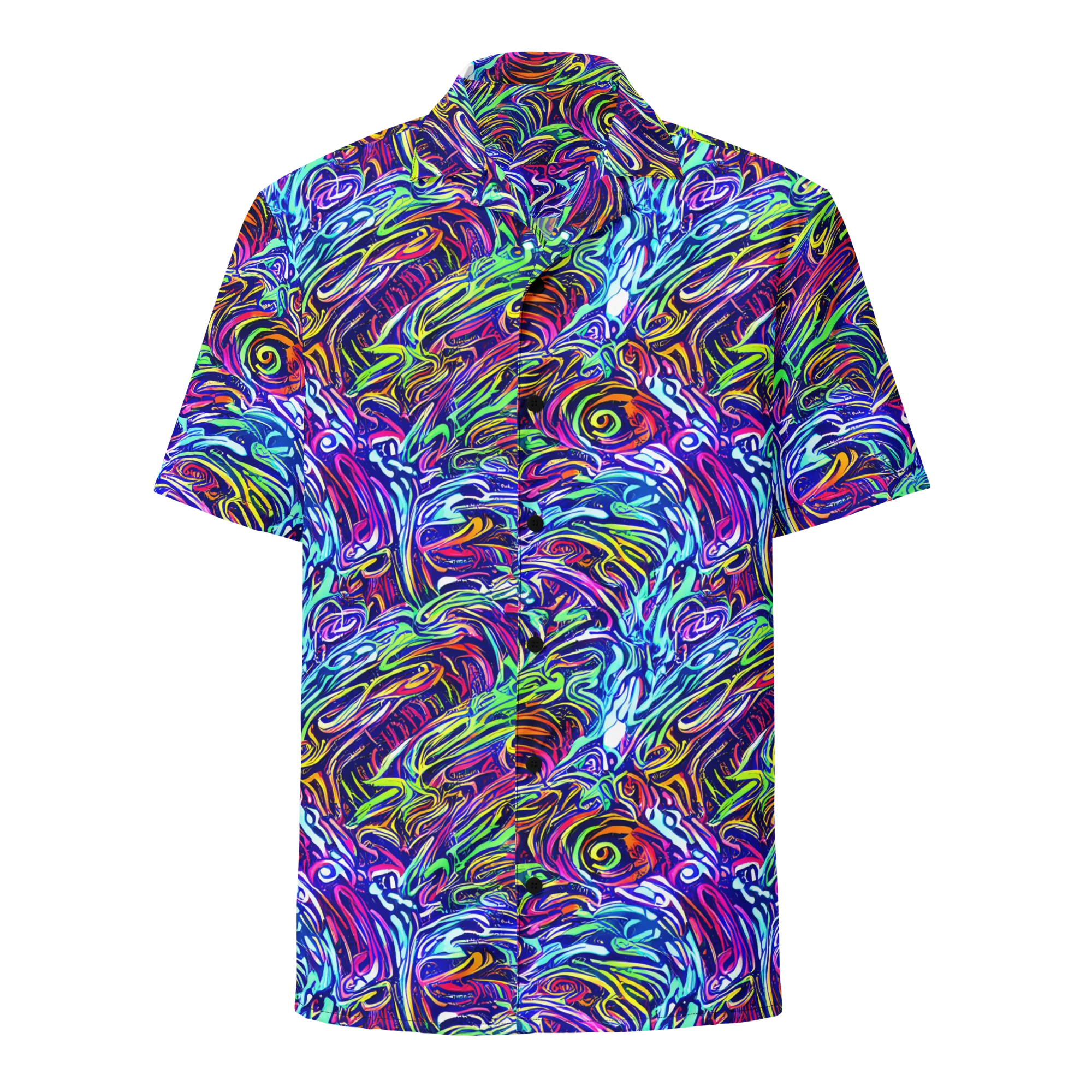 Limefire Labyrinth on Button Shirt — Front