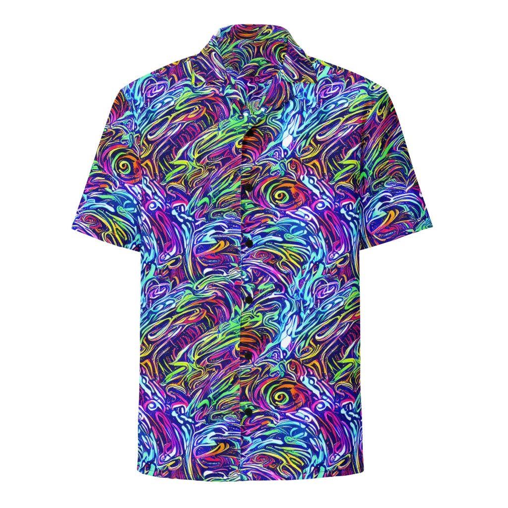 Limefire Labyrinth on Button Shirt — Front