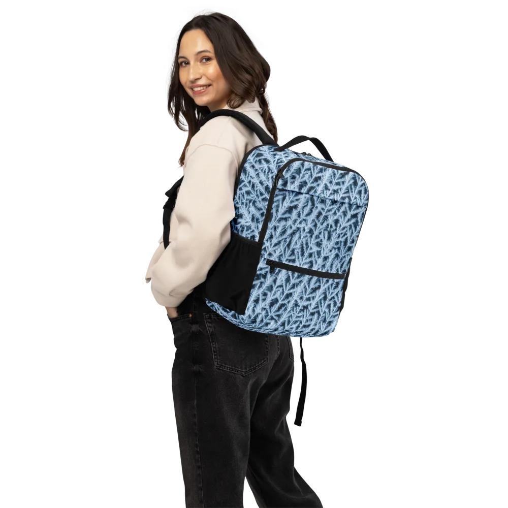 Frosted Fern on Utility Backpack — Back