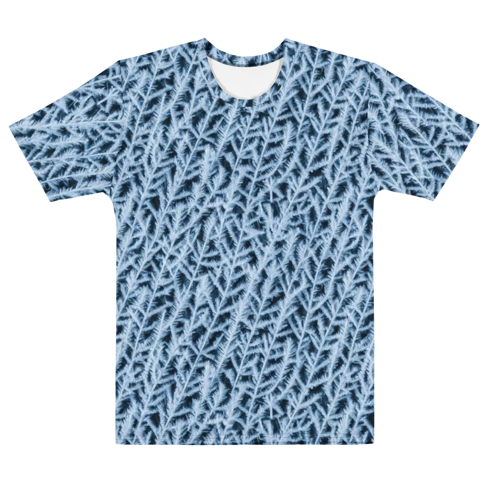 Frosted Fern on Men's Cotton Crew Neck T-Shirt — Front