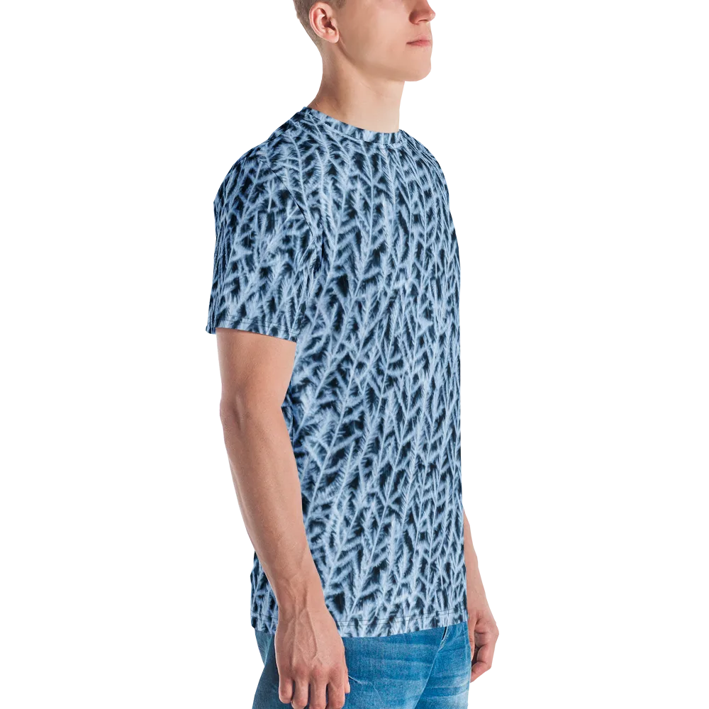 Frosted Fern on Men's Crew Neck T-Shirt — Right