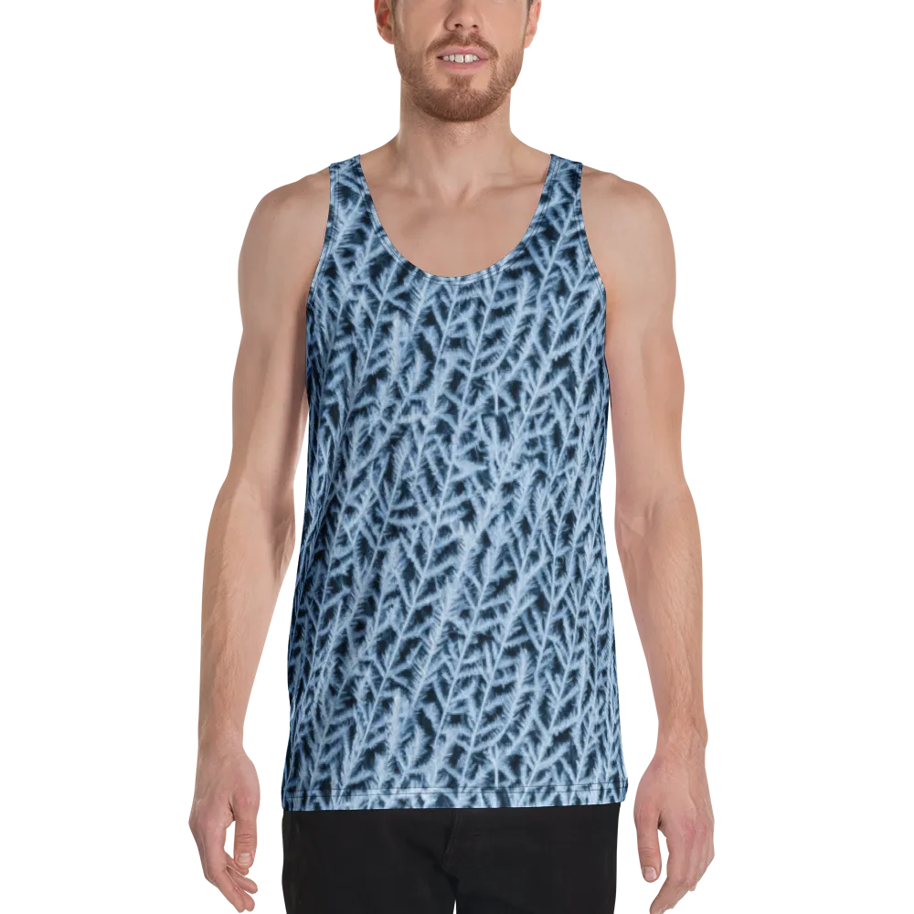 Frosted Fern on Men's Tank Top — Front