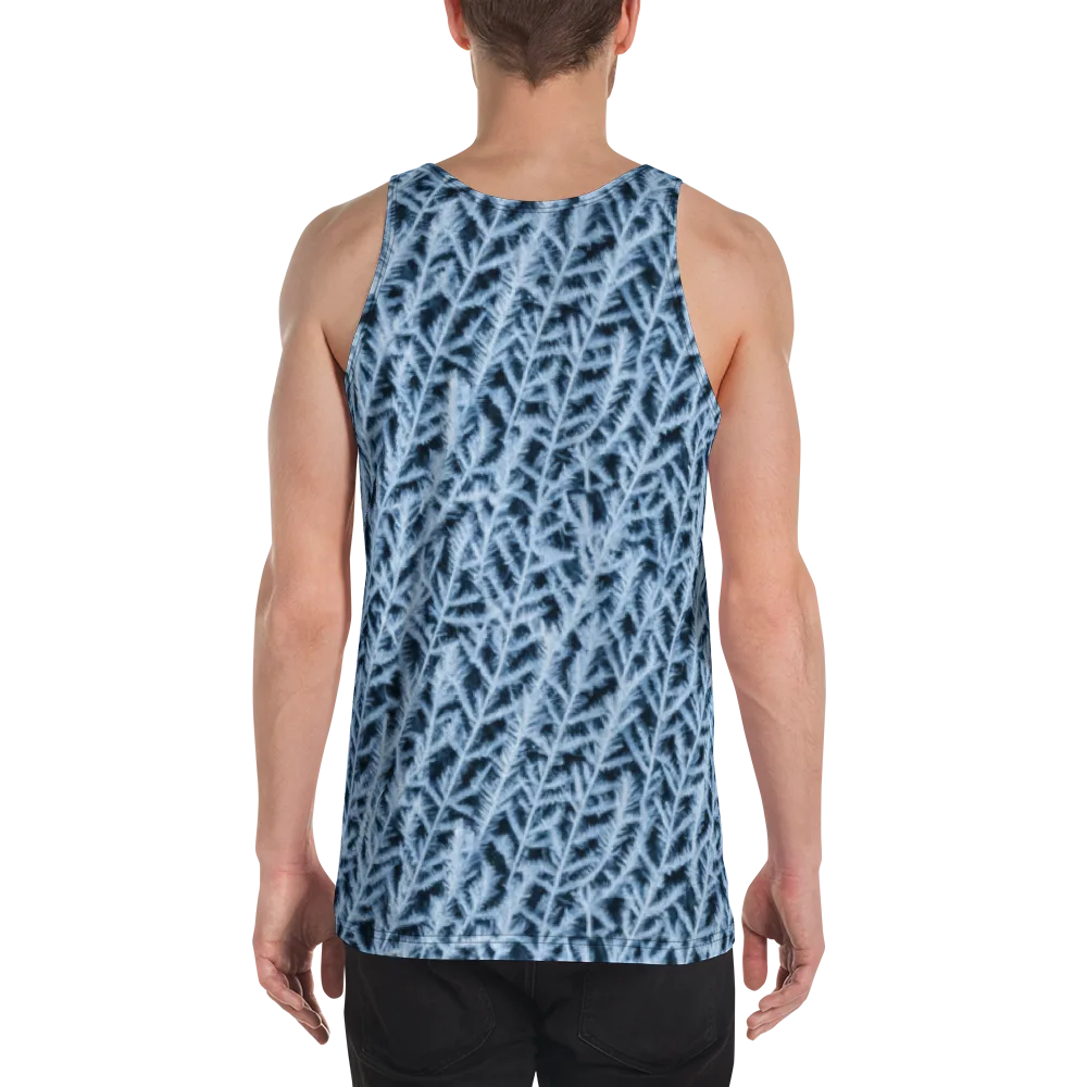 Frosted Fern on Men's Tank Top — Back