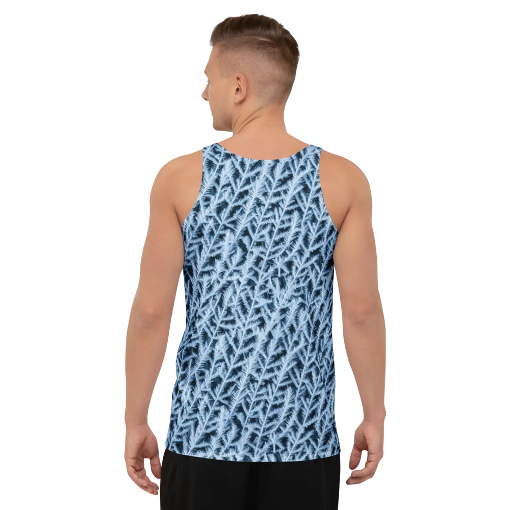 Frosted Fern on Men's Tank Top — Back