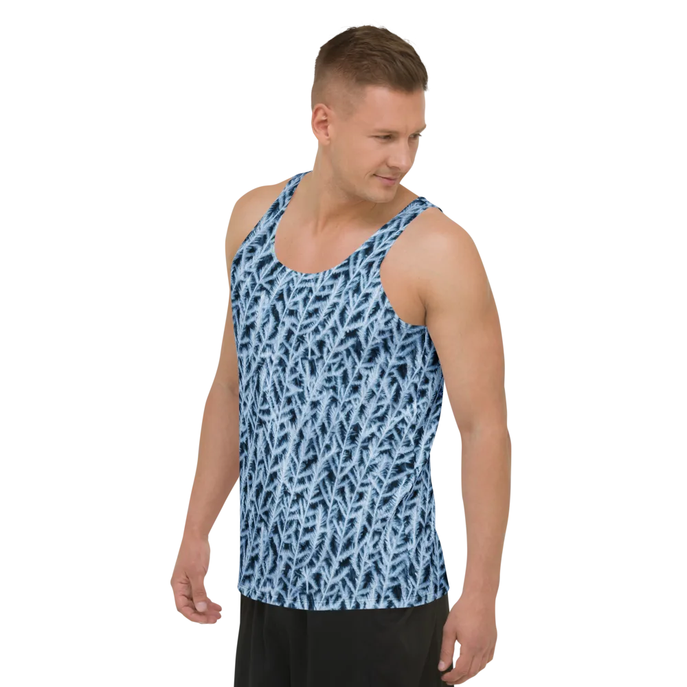Frosted Fern on Men's Tank Top — Left Front