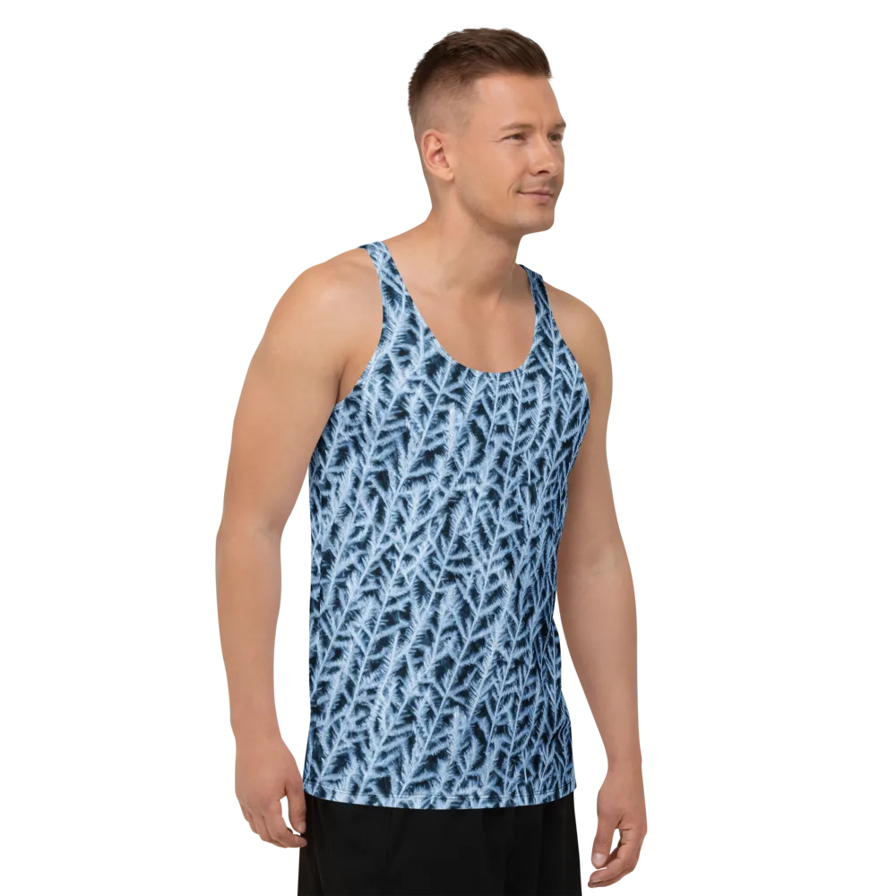 Frosted Fern on Men's Tank Top — Right Front