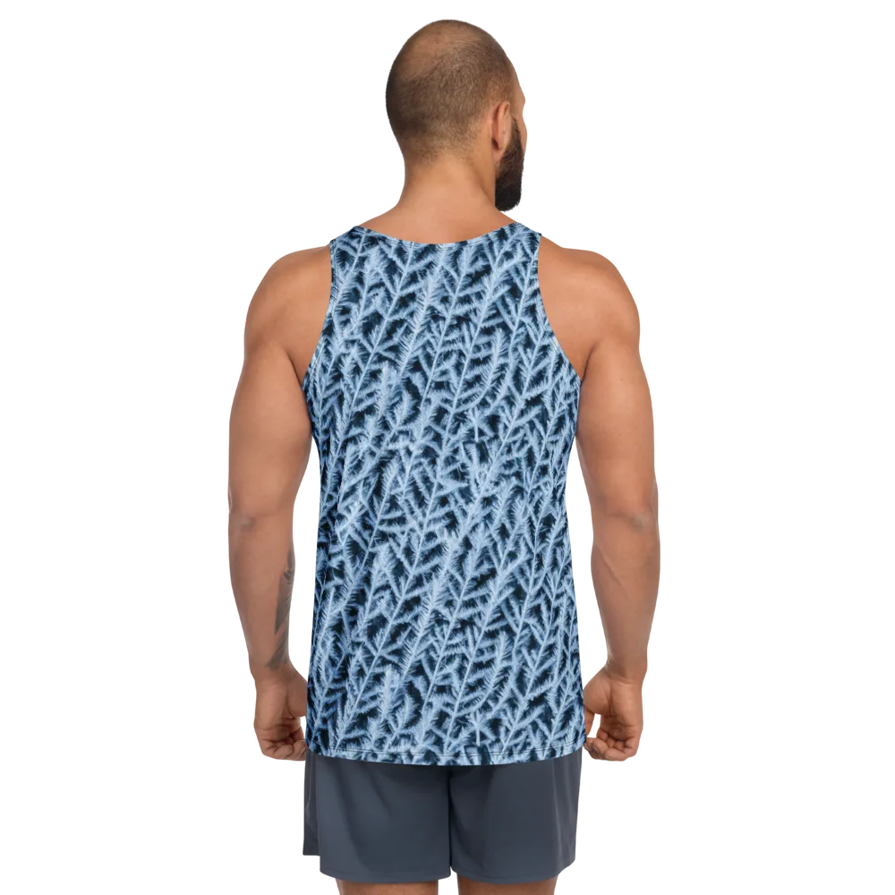 Frosted Fern on Men's Tank Top — Back
