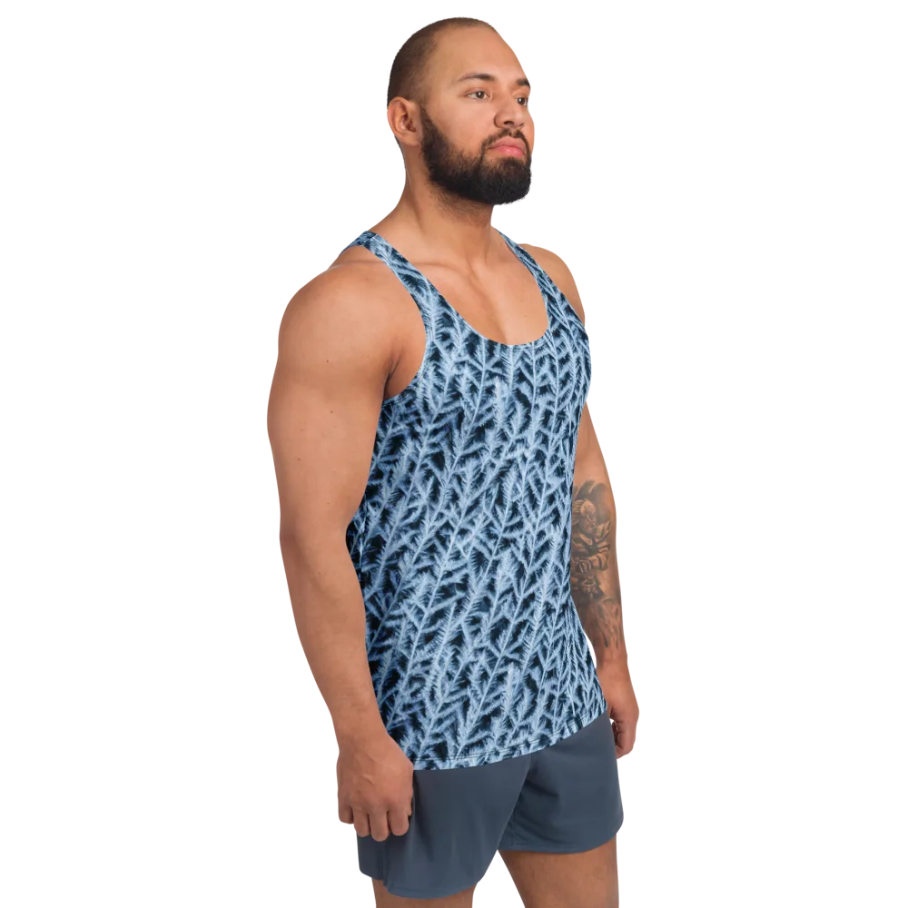 Frosted Fern on Men's Tank Top — Right Front