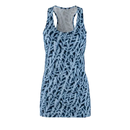 Frosted Fern on a Racerback Dress