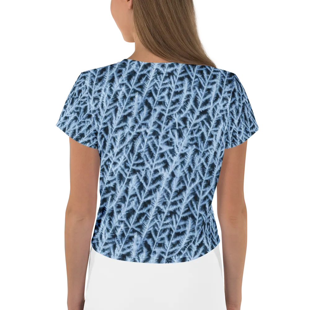 Frosted Fern on Crop Tee — Back
