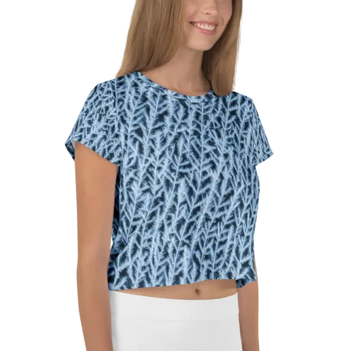 Frosted Fern on a Crop Tee