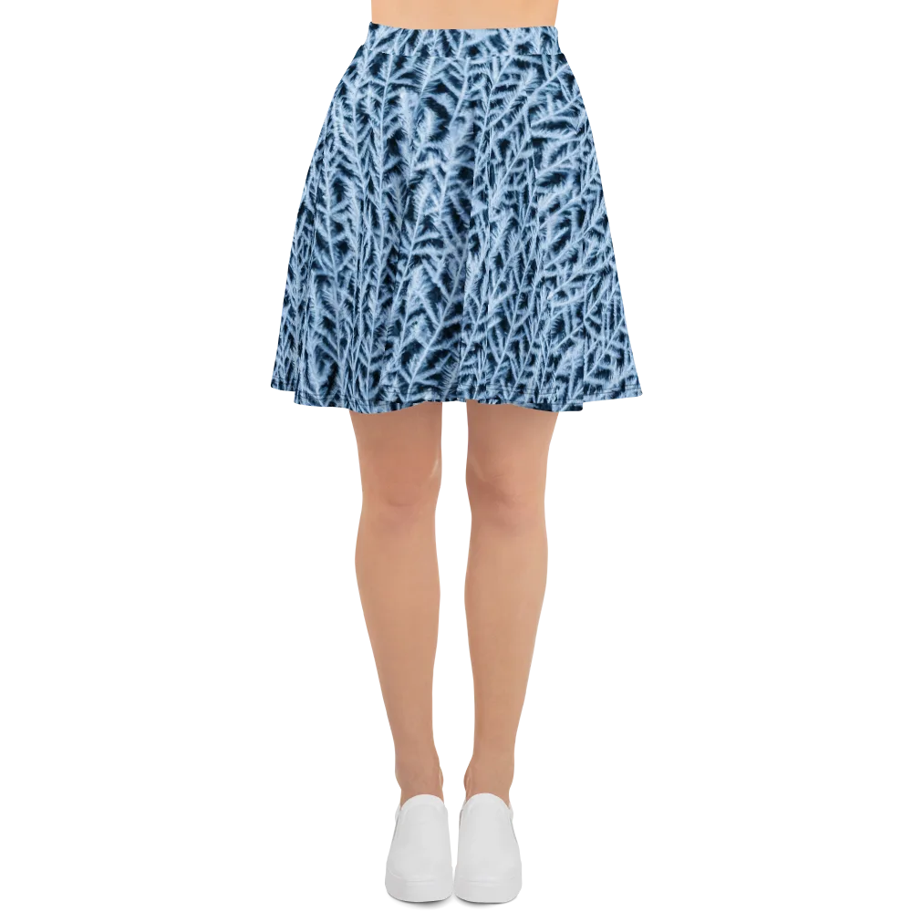 Frosted Fern on Skater Skirt — Front