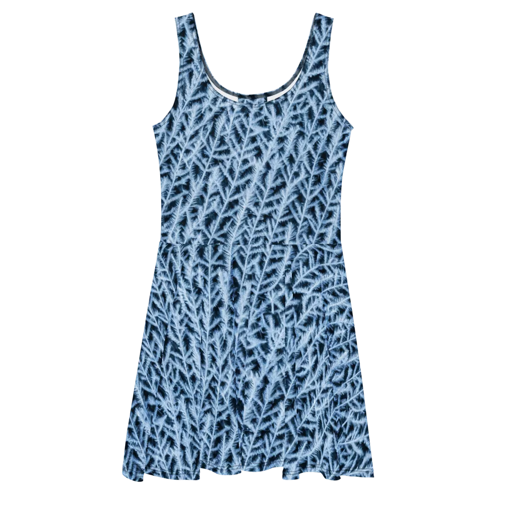 Frosted Fern on Skater Dress — Front