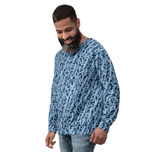 Frosted Fern on a Sweatshirt
