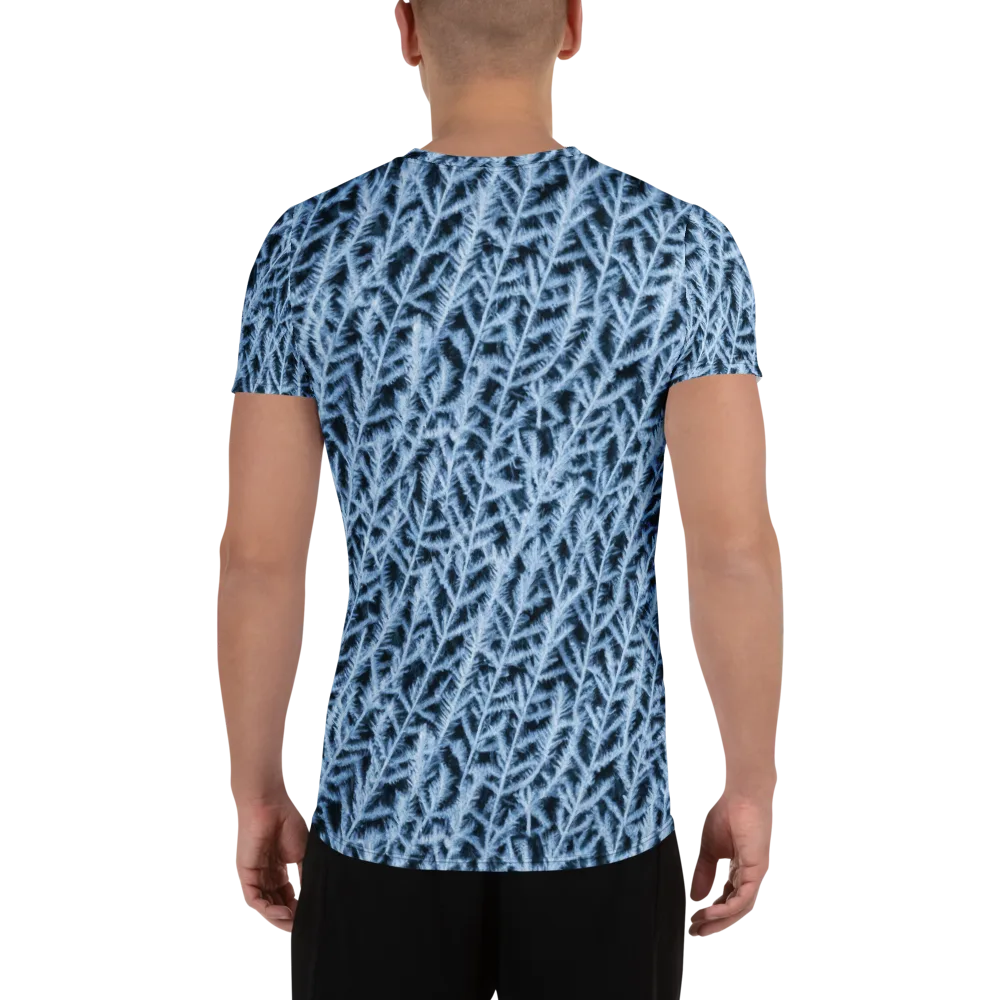 Frosted Fern on Men's Athletic T-Shirt — Back
