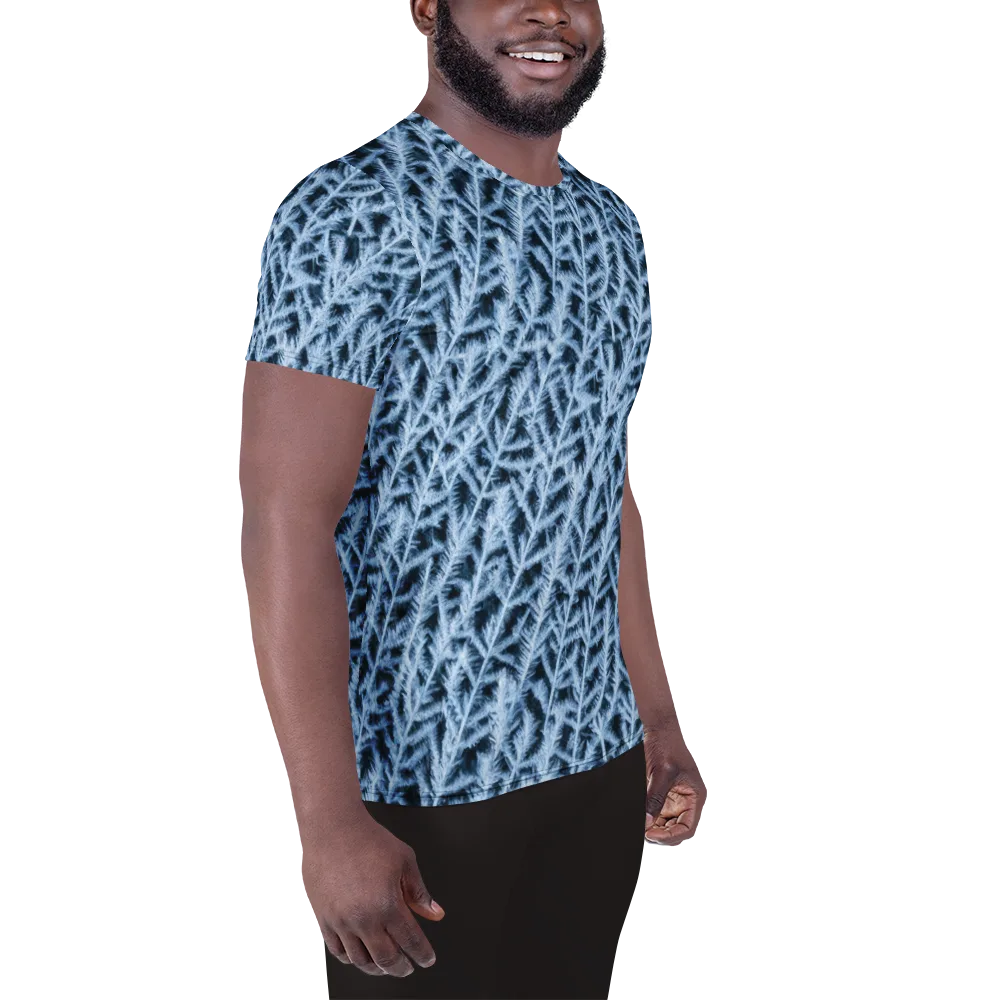Frosted Fern on Men's Athletic T-Shirt — Right