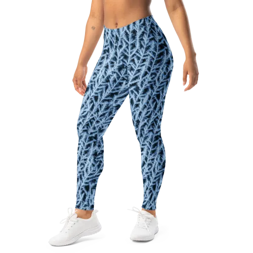 Frosted Fern on a Leggings