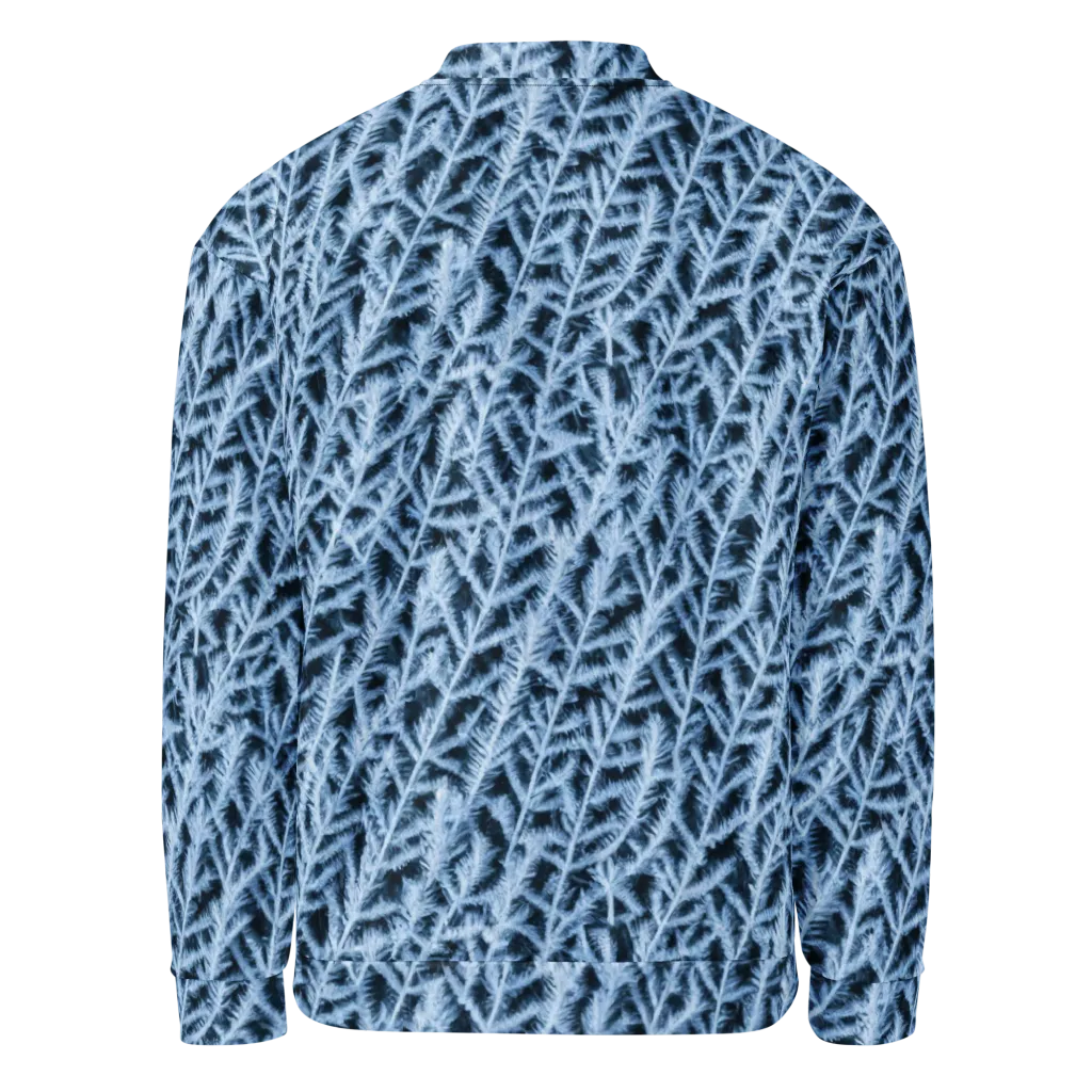 Frosted Fern on Bomber Jacket — Back
