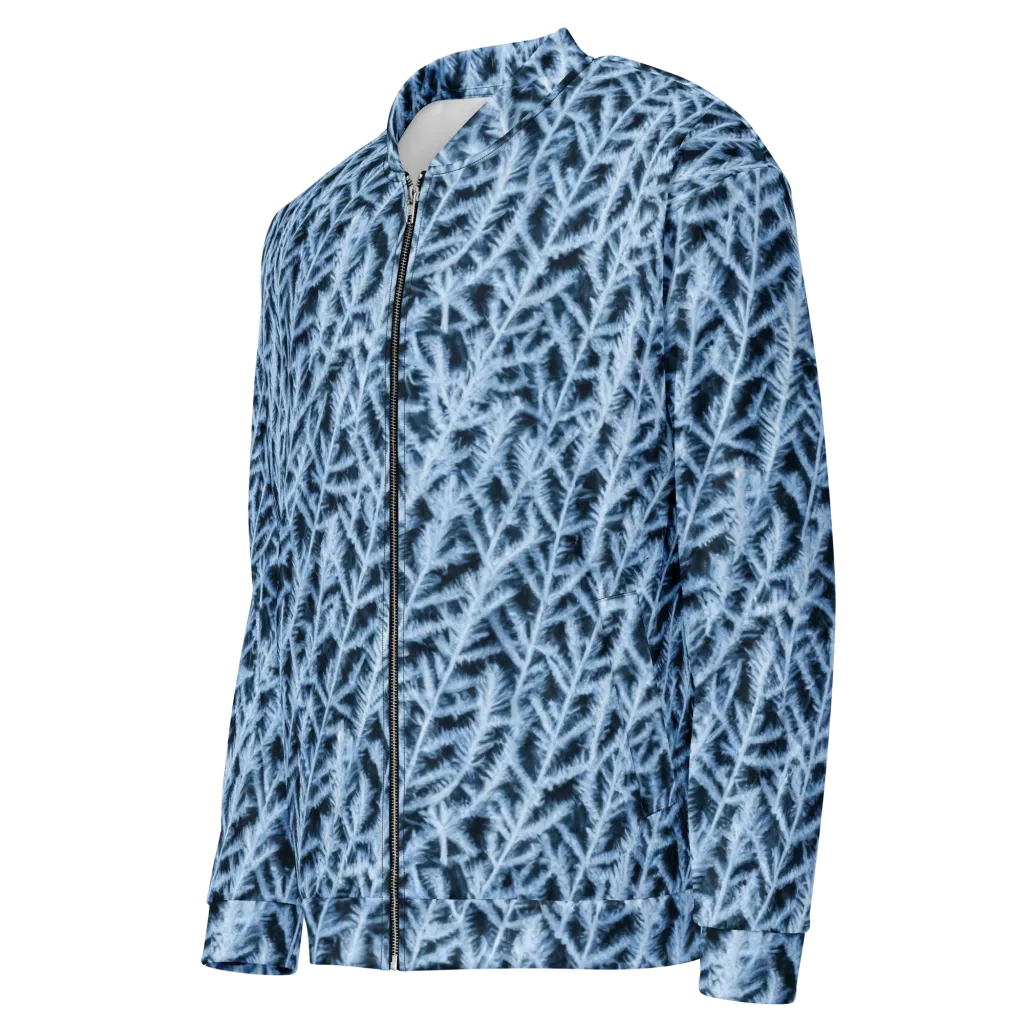 Frosted Fern on Bomber Jacket — Left Front